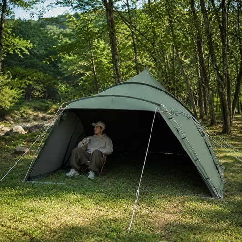 Carpa de campamento piramidal para 4-6 personas miniatura 6