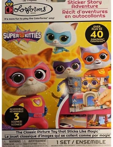 Colorforms Disney Jr. SuperKitties Sticker Story Adventure