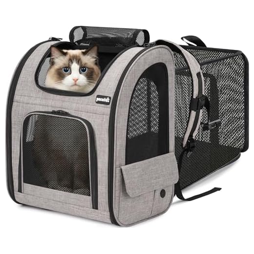 Pecute Expandable Cat and Dog Backpack