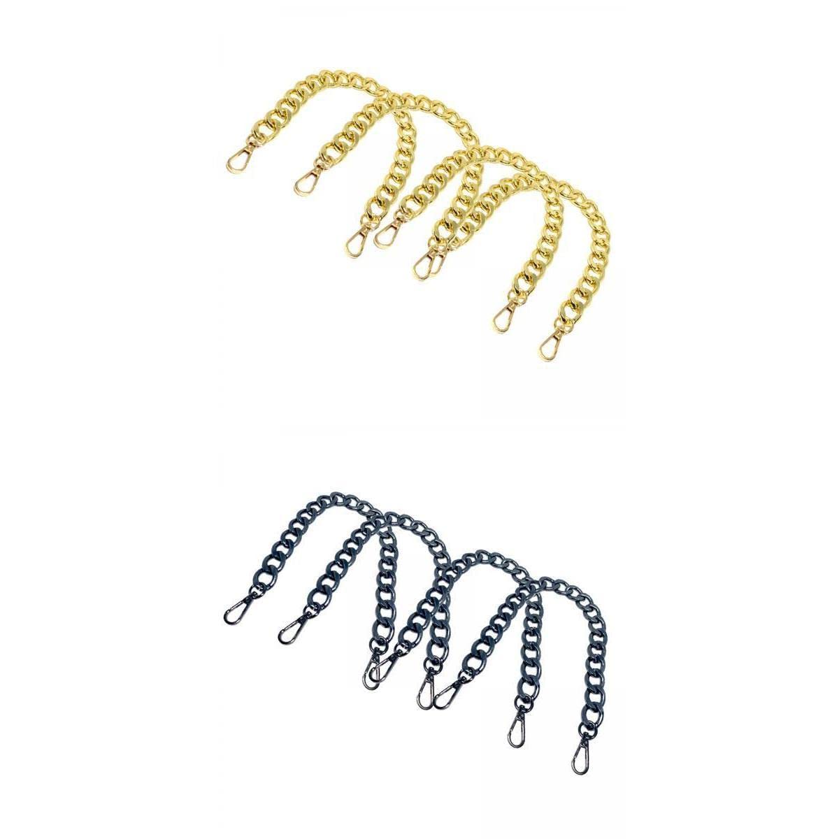 8 Pieces Metal Flat Chain & Purse Strap Extender Chain Strap Accessories-image-45