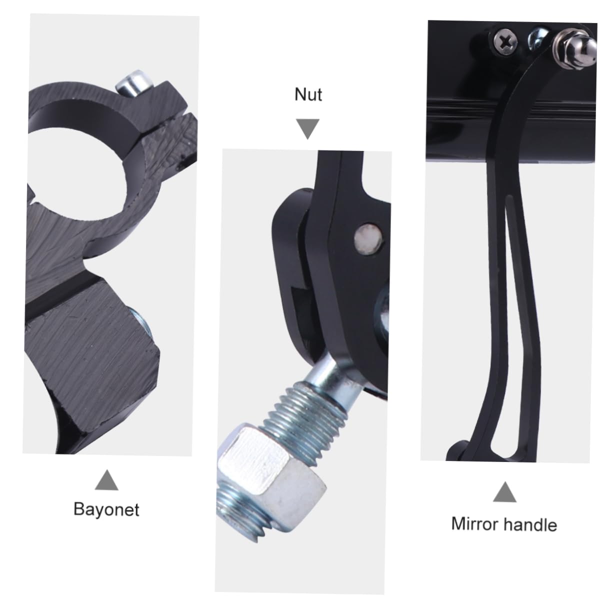 1paio Specchietto Retrovisore Per Manubrio e Resistente Urti Per-bike e Monopattini Elettrici