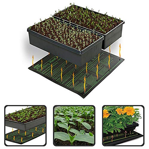 LGFB Plant heating pad Waterproof and Durable Seedling Heat Mat 50x50cm Flowers Warm Mat Greenhouse Safety Hydronics Germination equipment