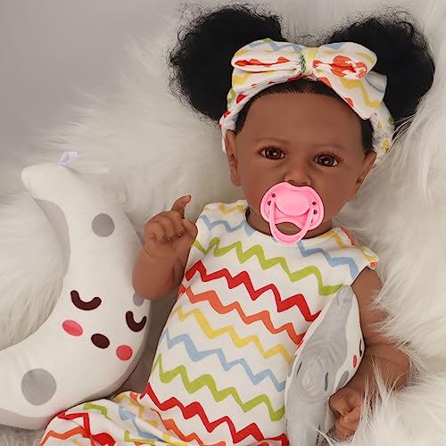 Unih Lifelike Reborn Baby Dolls- Realistic Baby Doll 18 Inch Doll Reborn Baby Dolls Black Girl With Clothes And Toy Gift For Kids Age 3+ #TOP17