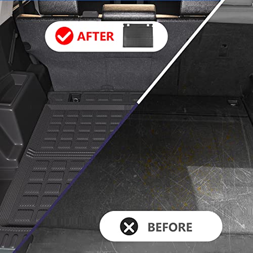 Xipoqix Fit 2010-2023 Toyota 4Runner Trunk Mat Tpe Material Cargo Liner For 2010-2023 Toyota 4Runner Accessories (Fit W/O Sliding Tray) #TOP2