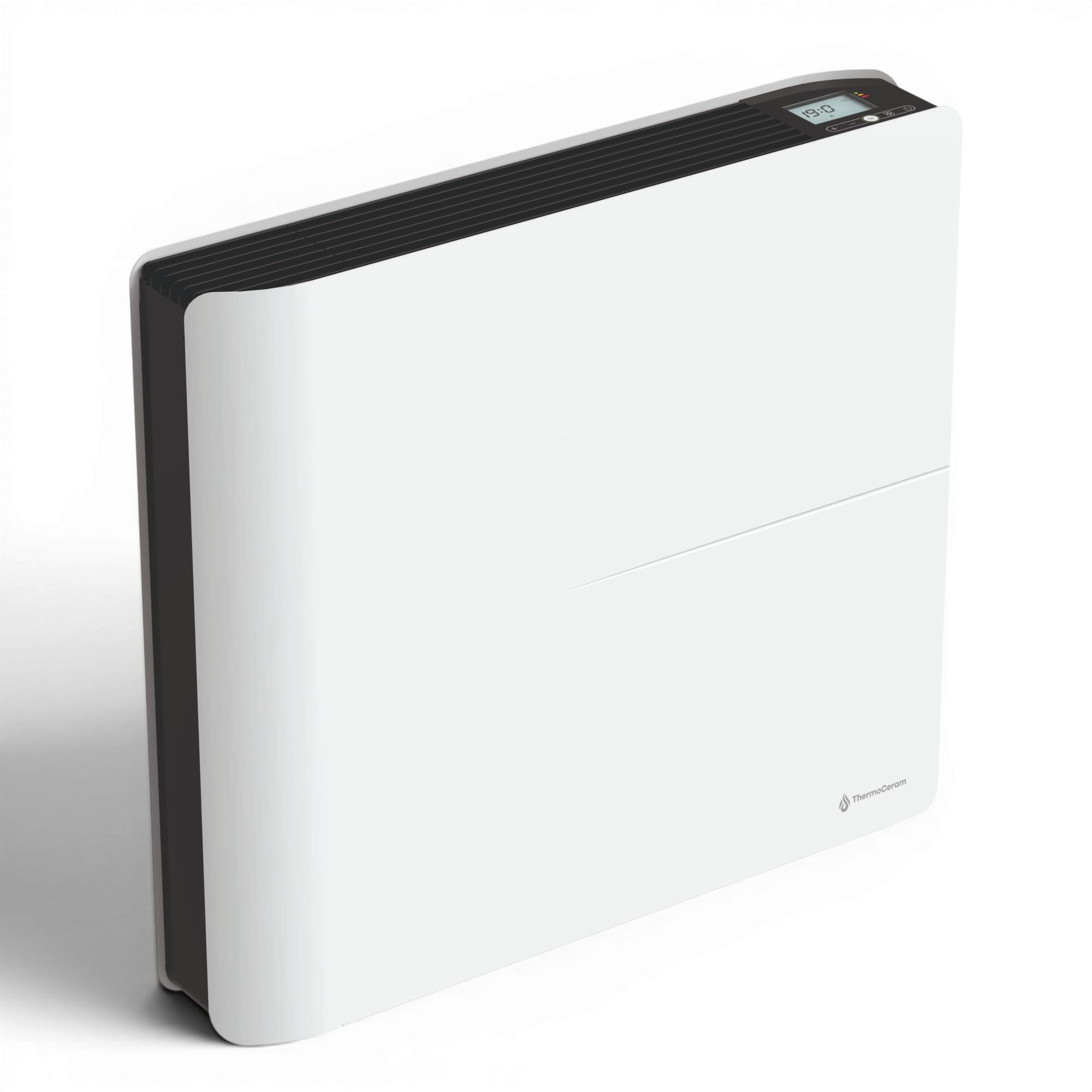 Radiatore elettrico collegato 1000W doppio sistema di riscaldamento orizzontale Bianco Molia