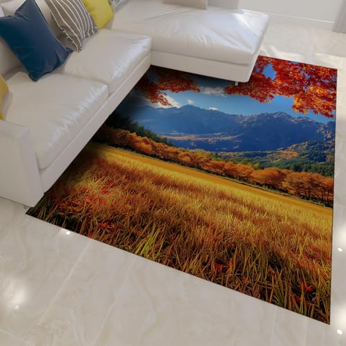 Tapis de décors d'Automne réalistes avec impression haute définition