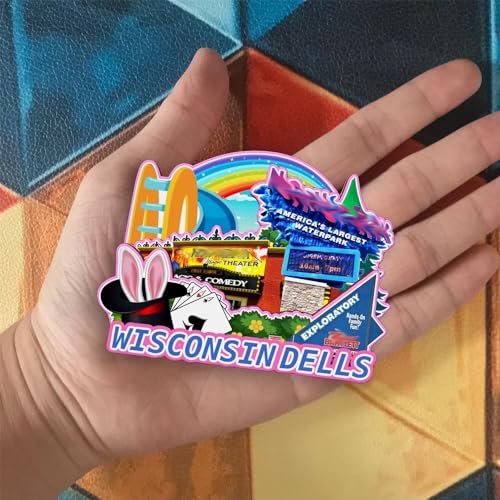 Imán decorativo para refrigerador con diseño Wisconsin Dells miniatura 4