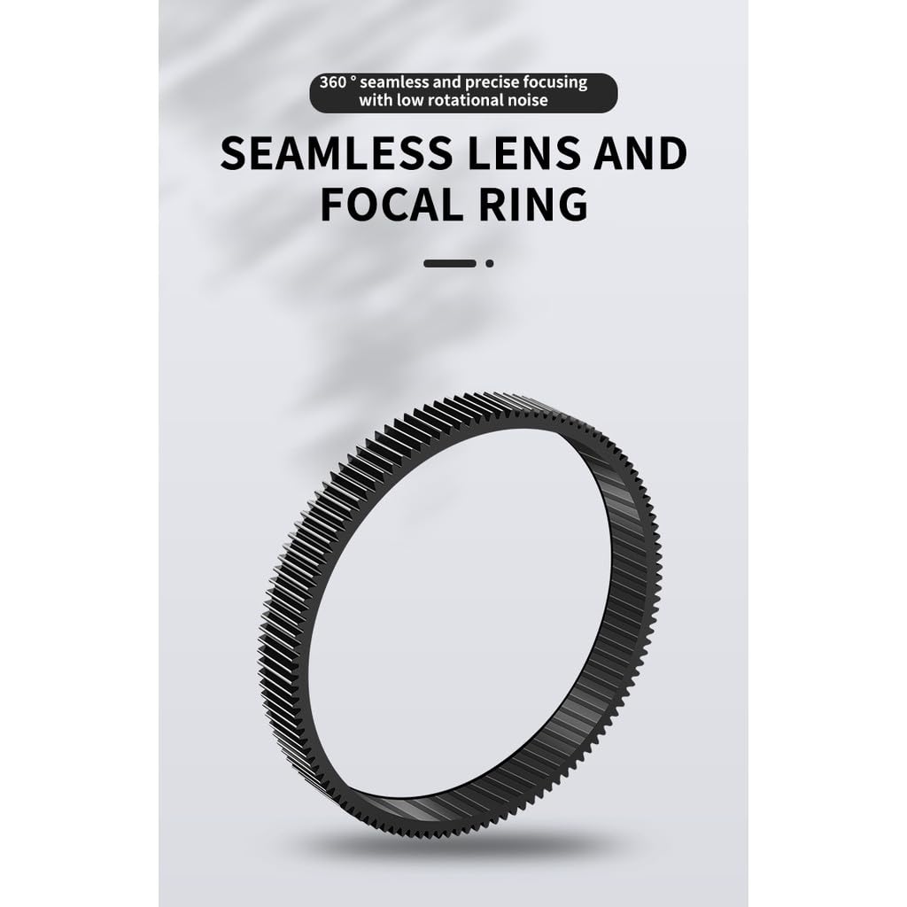 Anello di messa a fuoco senza cuciture per fotocamera, rotazione a 360°, silenzioso, 46 mm-80 mm, per fotocamera DSLR, accessori per studio fotografico (67-74 mm)