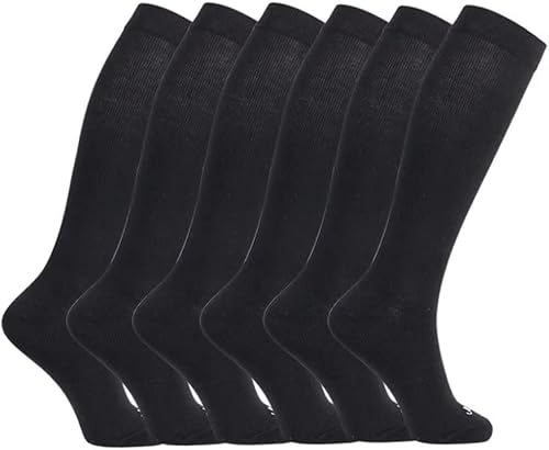 JAVIE Calcetines de compresión graduados (15-20mmHg) Calcetines deportivos de algodón para hombres y mujeres