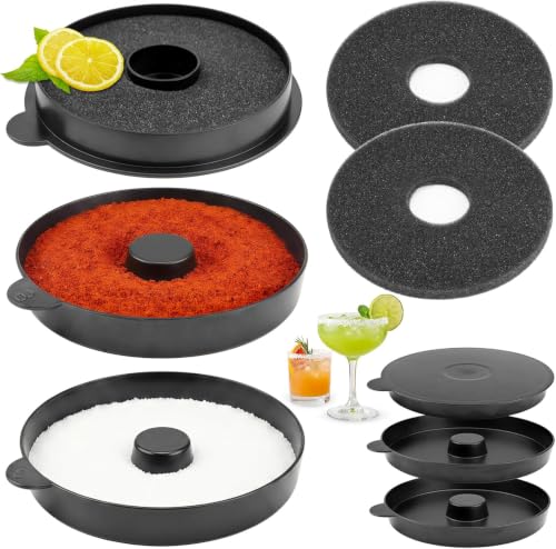3-Tier Bar Glass Rimmer for Margaritas and Cocktails