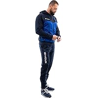GIVOVA TUTA VISA MELANGE CON CAPPUCCIO POLARFLEECE BLU/AZZURRO MELANGE Tg. 2XS