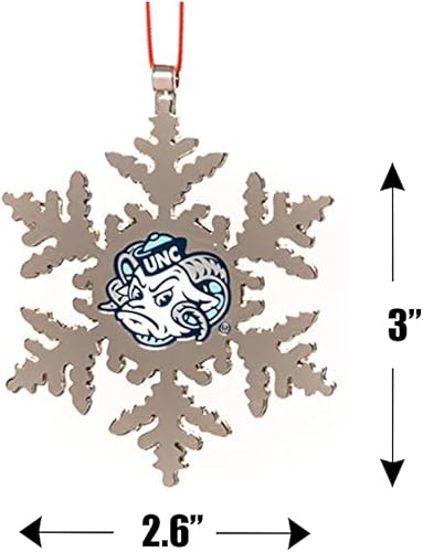 Miniatura 10 de Adorno navideño de copo de nieve de Nebraska Cornhuskers