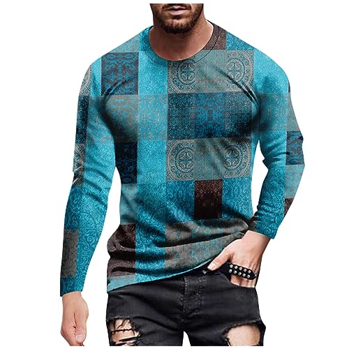 Men's 2023 Autumn Designer Vintage Blouse Tops Casual T Shirt Graphic Abstract Long Sleeve Print Fashion Shirts