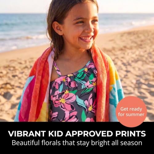 Image of Kanu Surf Girls Morgan Floral Ruffle 1-Shoulder 1-piece Swimsuit