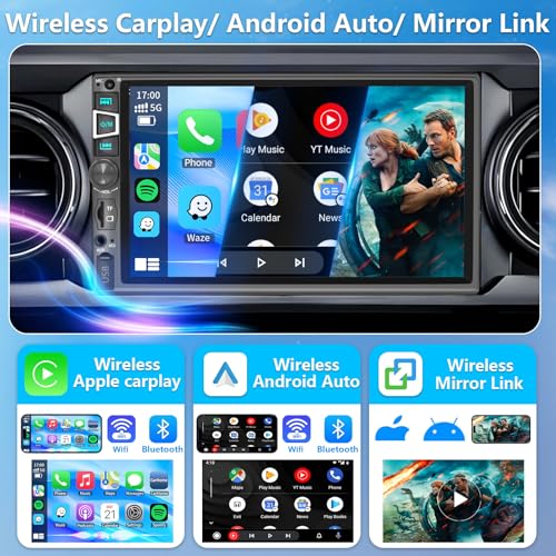 Radio para automóvil con pantalla táctil HD 7 pulg y Bluetooth miniatura 2