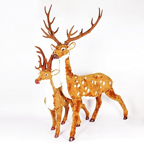 Damjic Large Christmas Reindeer Plush Christmas Christmas Deer Deer Iron Lula Car Christmas Decorations B
