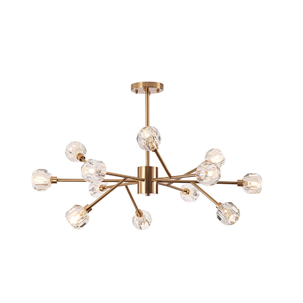 Lámpara de araña Sputnik K9 moderna con 9 luces de techo para comedor 8