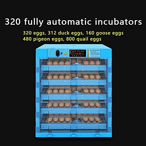 320 Eier Inkubator Brutmaschine Vollautomatisch Brutapparat Brutkasten für Hühner, Brutkasten mit LED Temperaturanzeige… – Bild 4