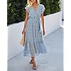 BTFBM-Women-Summer-Bohemian-Floral-Casual-Wrap-V-Neck-Ruffle-Cap-Sleeveless-Belt-A-Line-Pleated-Hem-Swing-Midi-Sun-Dress BTFBM Women Summer Bohemian Floral Casual Wrap V Neck Ruffle Cap Sleeveless Belt A-Line Pleated Hem Swing Midi Sun Dress (Light Blue, Medium)