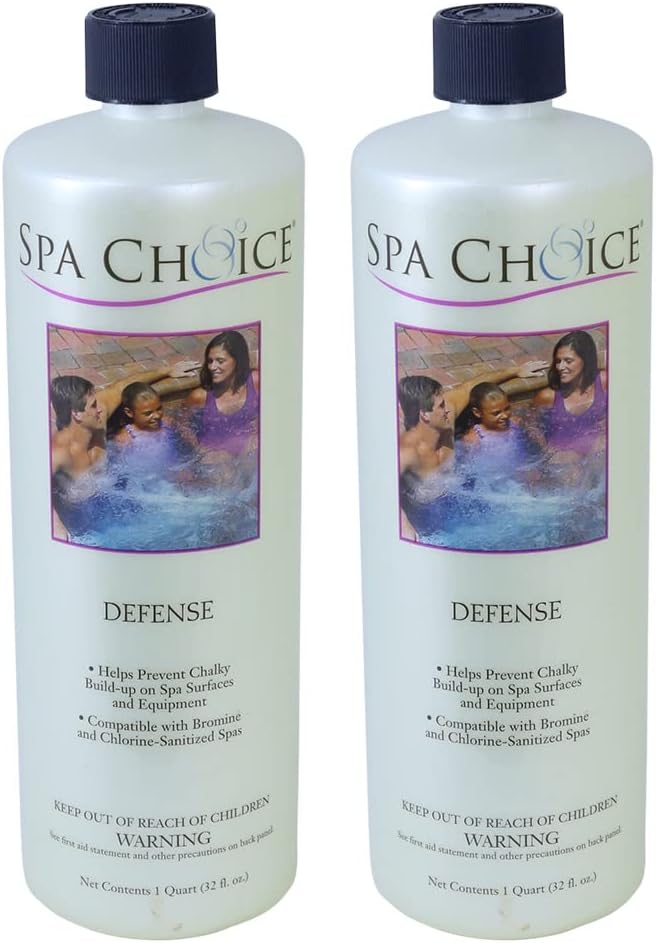 SpaChoice 1-Quart 2-Pack Premium Defense, Descaler for Hot Tub, Made in USA