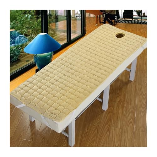 HDSDVNON Almohadilla Gruesa For Mesa De Masajes De SPA con Orificio For La Cara: Cubrecolchón con Banda Elástica Antideslizante For Cama O Mesa, Diseño De Cabezal(E,R80x190cm)