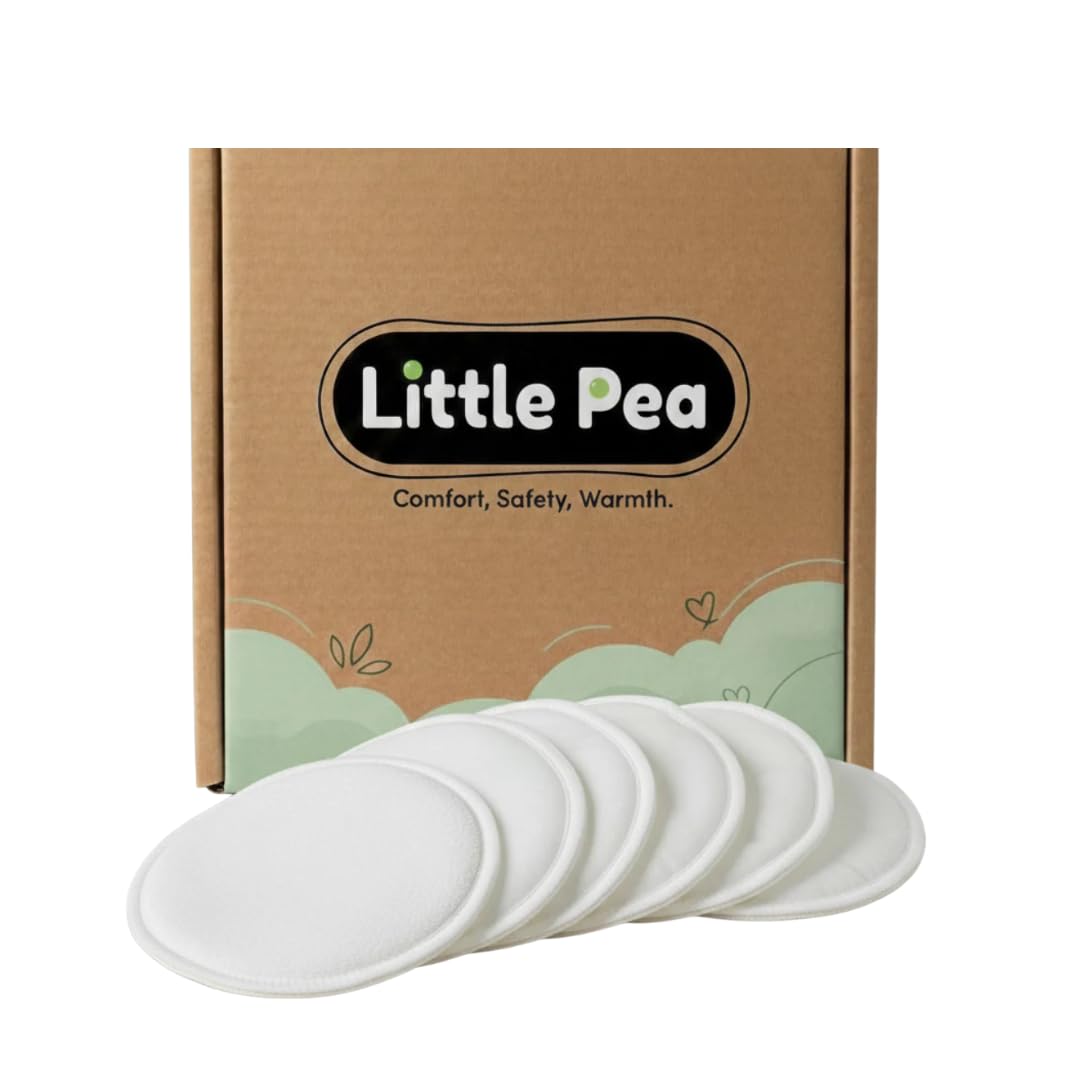 Little Pea Reusable Nursing Pads with Wet Bag – Pack of 6-picture-34