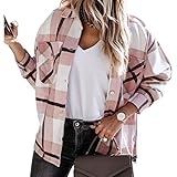 ❤️Die karierten Button-Down-Shirts passen problemlos zu Crop-Top und Jeans in lässigem und schickem Look