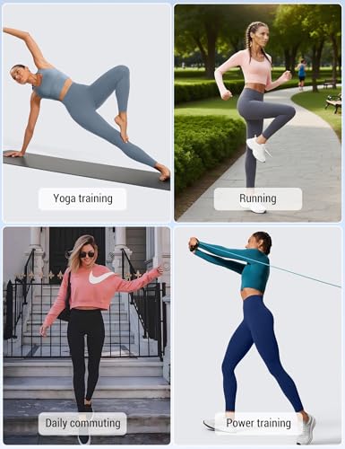 Image of Venzina High Waist Tummy Control Yoga Pants for Women - Super Soft Squat Proof Leggings with 4- Way Stretch for Gym, Running, Yoga & Daily Casual Wear