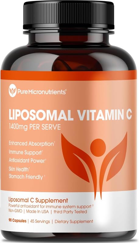Evorina Pure Micronutrients Pure Liposomal Vitamin C - 1400mg Per Serve Supplement - 90 Capsules - High Absorption VIT C Ascorbic Acid Pills | High Strength Herbal Supplement | Clean Label Ayurvedic Wellness-picture-21