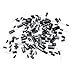 WINGONEER 25 Values 16V 25V 50V 1uF to 2200uF Electrolytic Capacitors Assorted Assortment Kit Set Black - 125PCS