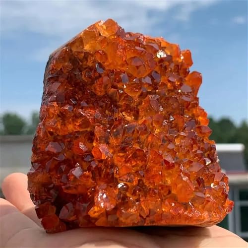 Citrine brésilienne pierres précieuses brutes, grands cristaux jaune