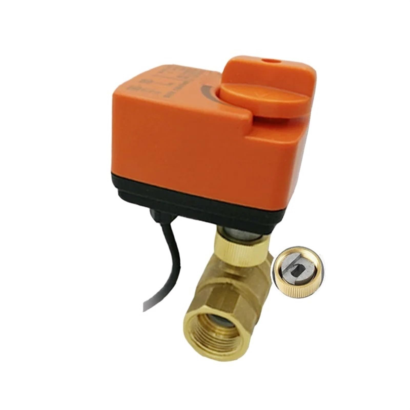 Válvula de Bola con Interruptor Manual eléctrico de Dos Cables EVBV17-21, CC 9-30 VCC, 110 V-250 VCA, NC, for Agua, interrupción de energía y recuperación.(110-250acv,2 Way DN32)