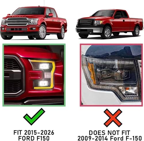 Image of COMNOVA Pair Running Board Nerf Bar Compatible with 15-26 Ford F150 Superduty Crew Cab(4 Full Size Doors) Rocker Slider Side Steps,Width 6 Inches V Style.with OE Style Brackets