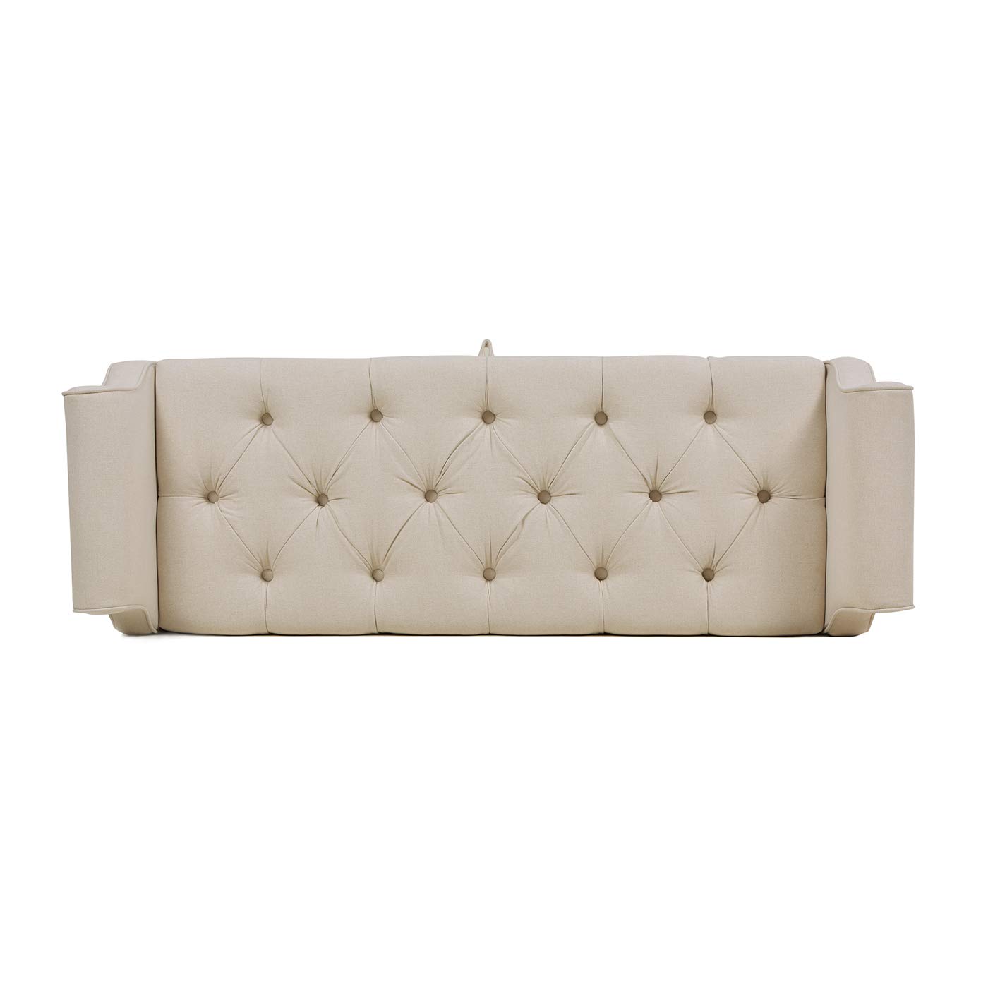 Jennifer Taylor Home Bethany - Panca Con Bracci A Rullo - Rivestita In Poliestere Beige - Dimensioni 134,6 X 43 X 54,6 Cm