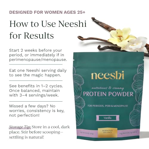 Image of Hormone Balance Protein Powder and Fiber Blend, Vanilla, 14 Servings | A protein powder blending pea and brown rice protein that may support hormone balance and ease PMS, your period and menopause