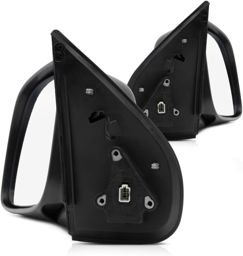 For Chevy Colorado 2004-2012 Door Mirror Driver & Passenger Side Pair | Power | Non-Heated | Textured Black | Standard | Extended Cab | Crew Cab | 15246-906-0, 15246-905-0 | GM1320280, GM1321280