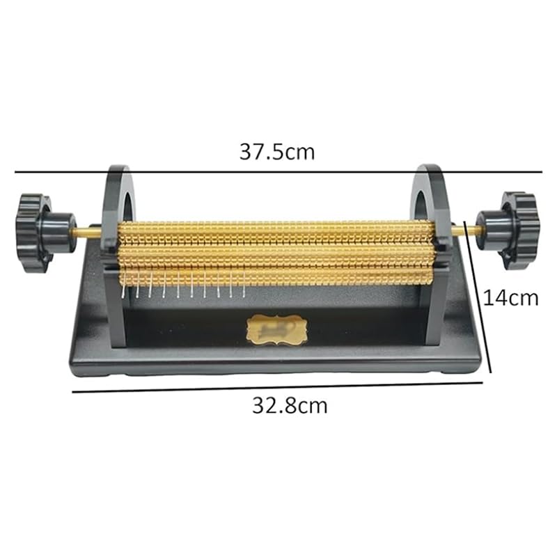 Verstellbares Stofffaltenwerkzeug, 24 Reihen Smocking Pleater mit 47 Nadelpositionen, 0,5 cm Abstand, für Näharbeiten, DIY-Kleidung und Stickprojekte