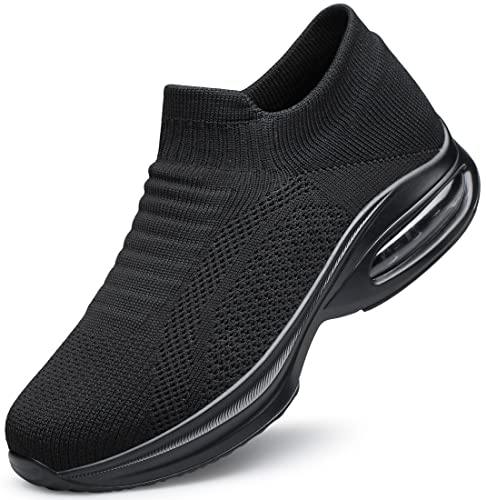 Image of DOUSSPRT Womens Walking Shoes Sock Casual Ladies Fashion Sneakers Comfortable Slip On Air Cushion Platform