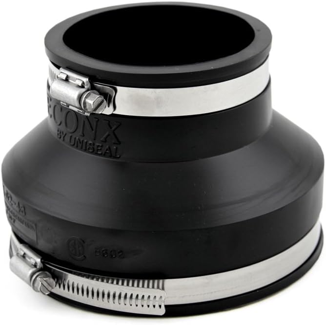 Flexible Coupling - 3.0" x 6.0" - Black