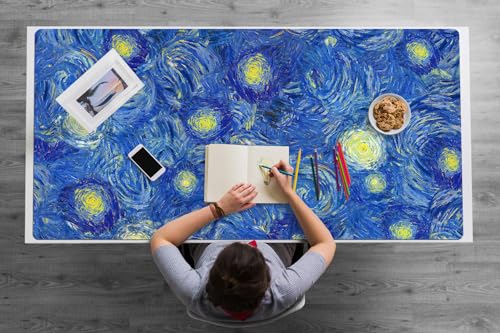 Tapis de bureau 120x60 protection des surfaces Amandier en fleurs