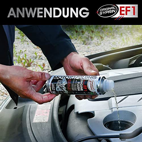 SYPRIN Motorspülung Schlammspülung für Diesel und Benzin Motoren - Motor Reiniger - Engine Oil Flush I Systemspülung Motorinnenreinigung (250ml)