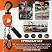 Manual Mini Lever Chain Hoist - 1/4 Ton 550LBS 10FT, Lever Bolck Chain Puller Come Along Winch, Alloy Steel G80 Chain Ratchet with 2 Duty Hooks,Portable and Smooth, for Factory Garages and Open-Air.