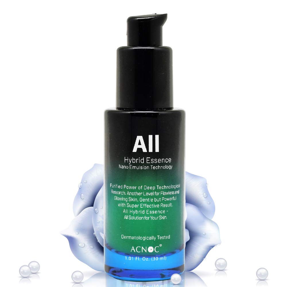 ACNOC All Hybrid Essence - Silicon Valley Awarded Product, Anti Aging Serum, Vitamin C Serum, Dark Spot and Hyperpigmentation Remover, Scar Corrector and Face Moisturizer for Women and Men