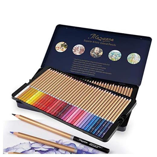Cezanne Colored Pencils Set of 72 Colors, Professional Artist Quality Soft Feel Core for Drawing Art, Sketching, Shading & Coloring - Metal Gift Tin Box