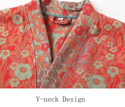 PRINCESS BRIDE 3/4 Sleeve Close Skin Cotton Gauze Summer Breathable Soft Pajamas Spa Bath Quick Dry Robe for Couples4