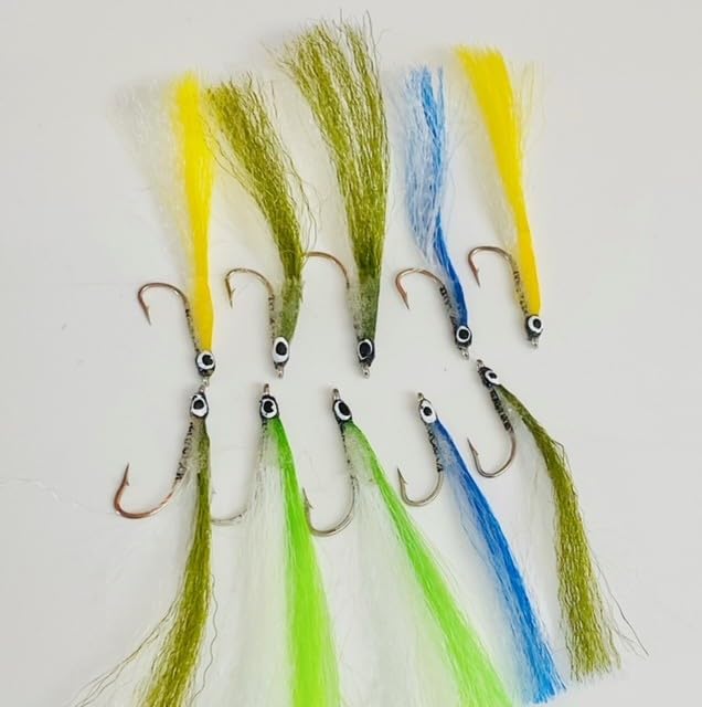 BestCity Surf Candy Saltwater Fly Fishing Lures, Epoxy Streamer Flies for Sea Bass Mackerel & Saltwater Species (Pack of 10 - Image 2
