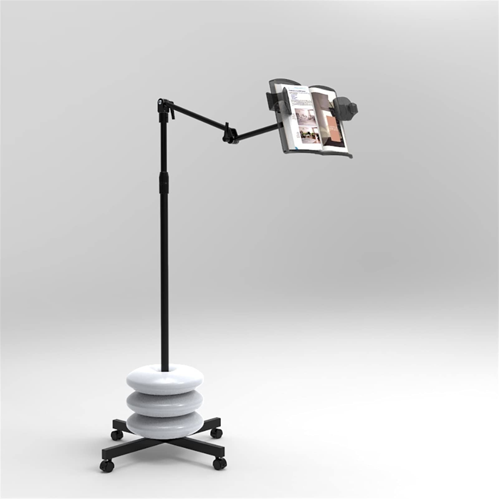 supporto da scrivania per computer, Supporto da pavimento for tablet con ruote