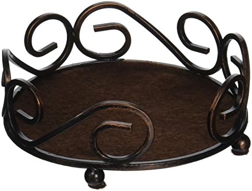 Thirstystone Bronze Cast Iron Scroll Coaster Holder image 3