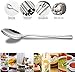 Demitasse Espresso Spoons,10pcs Mini Coffee Spoon 4.7 Inch Stainless Steel Spoons Small Spoons for Dessert, Tea (silver)