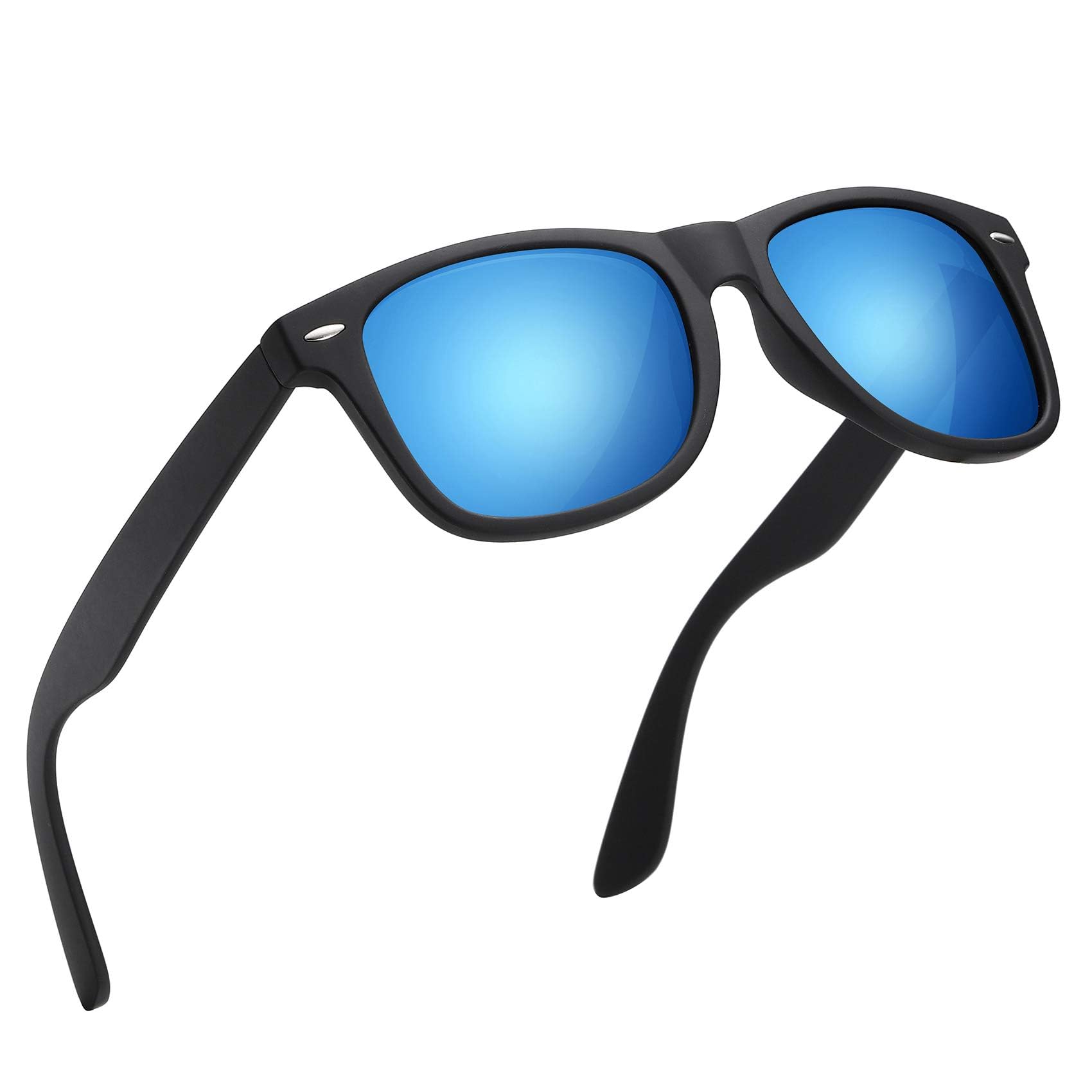 wearPro Sonnenbrille-Herren-Damen-Polarisiert-Rechteckig-Sonnenbrillen Unisex Retro Klassische Vintage Polarisierte Brille UV400 Schutz Classic Sunglasses Eckig für Fahren